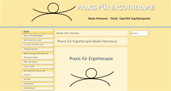 Desktop Screenshot of ergotherapie-homawoo.de