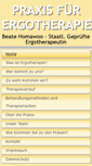 Mobile Screenshot of ergotherapie-homawoo.de