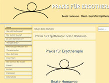 Tablet Screenshot of ergotherapie-homawoo.de
